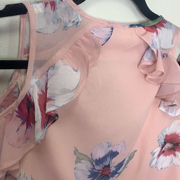 Yumi Kim XS Stella Cold Shoulder Pink Blouse REG. $135 (r1) - Picture 7 of 11